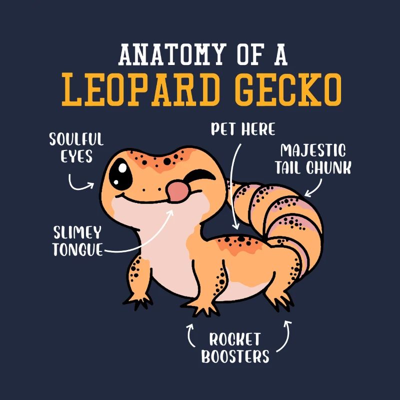 Drôle de conception de gecko léopard