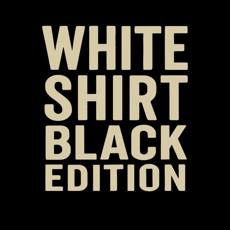 Chemise Blanche Édition Noire