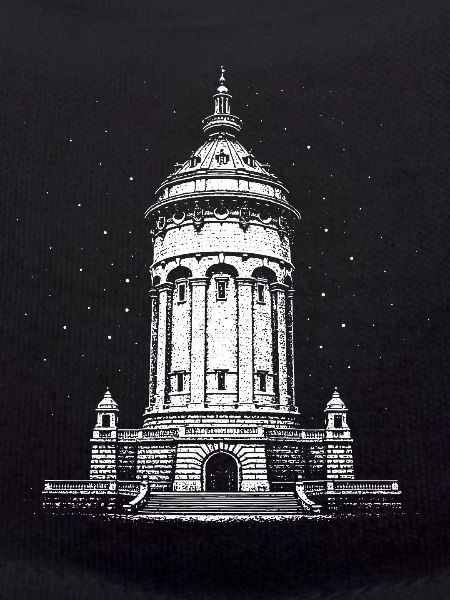 Mannheim's landmark at night