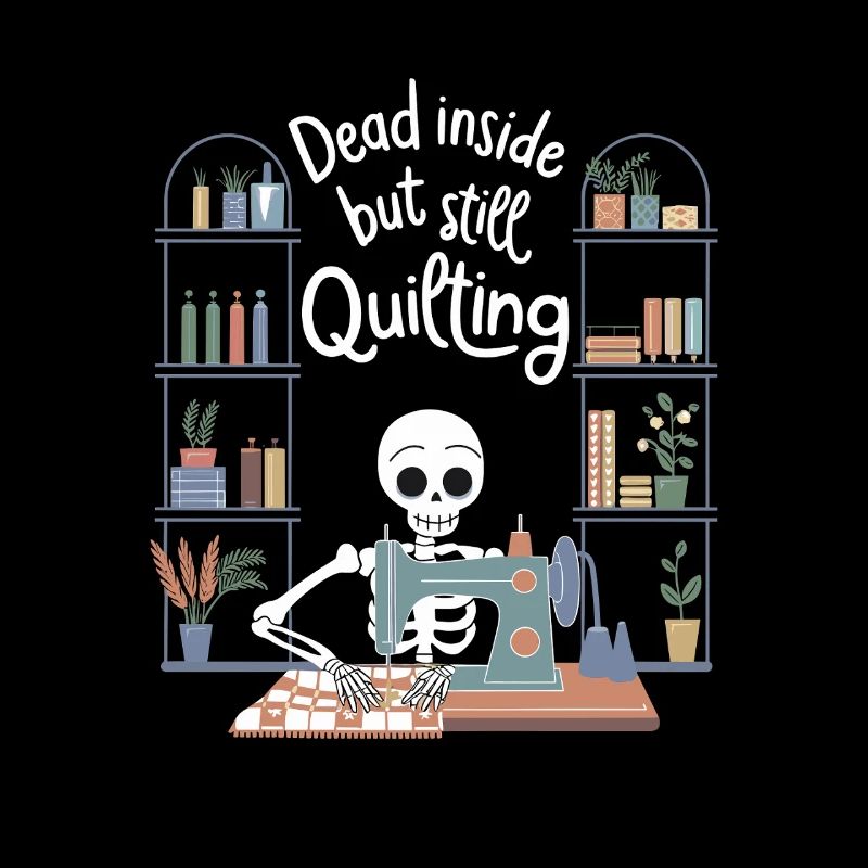 Dead Inside but Still Quilting Funny Quilting