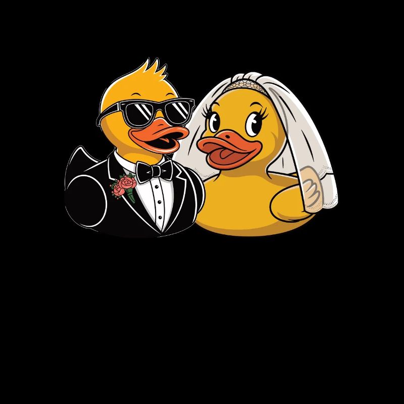 Canards en caoutchouc Jeunes mariés