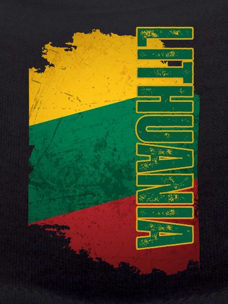 Drapeau lituanien vertical, fierté lituanienne