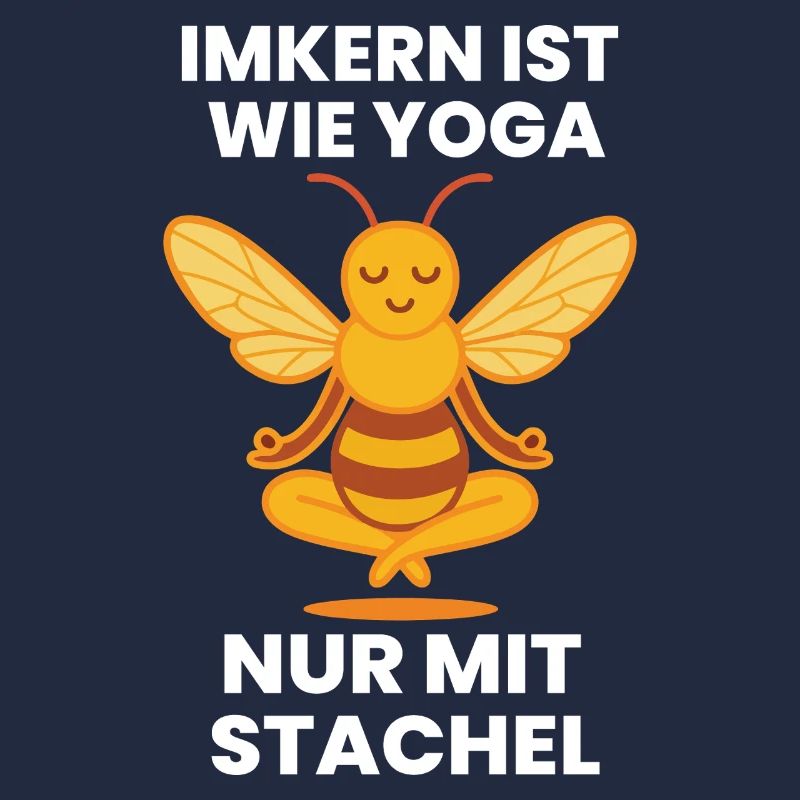 Bee beekeeper yoga only with sting funny saying