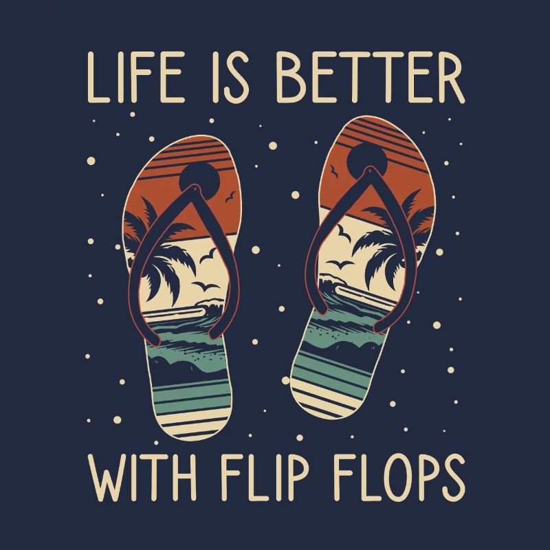 Das Leben Ist Besser Mit Flip Flops Sommer Vibes