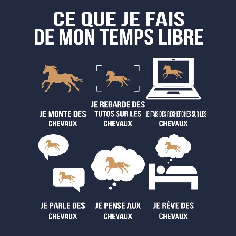 Ce que je fais de mon temps libre T-shirt drôle