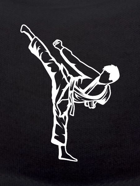 Karate Junge Skizze