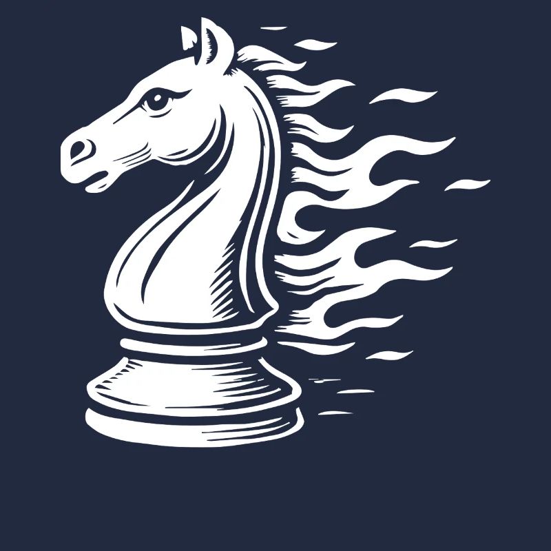 Chess Knight Flames Board Game