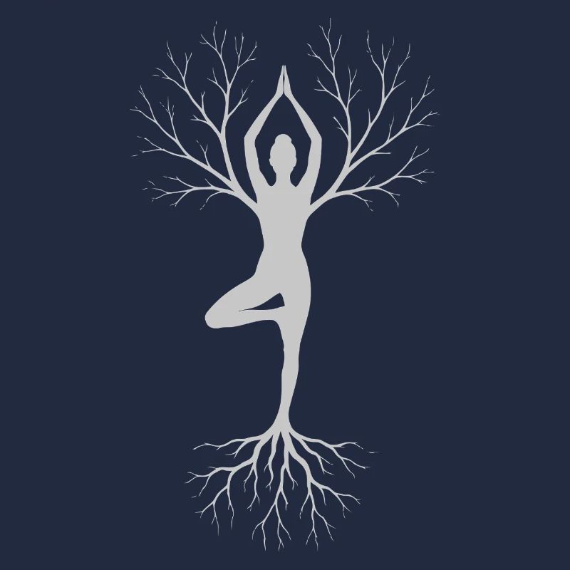 Mindfulness Meditation Tree Pose Design