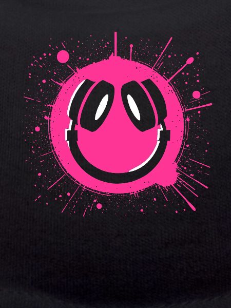 Vibrant Happy Face Graffiti Design