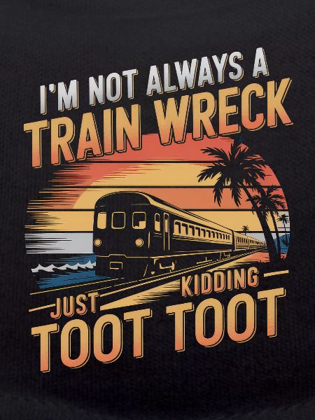 Train Wreck Humor Sunset