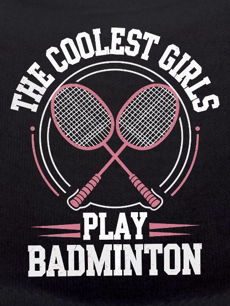 Conception de fille de badminton