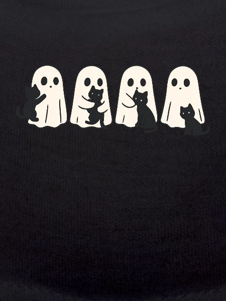Ghost & Cat – Halloween Fun
