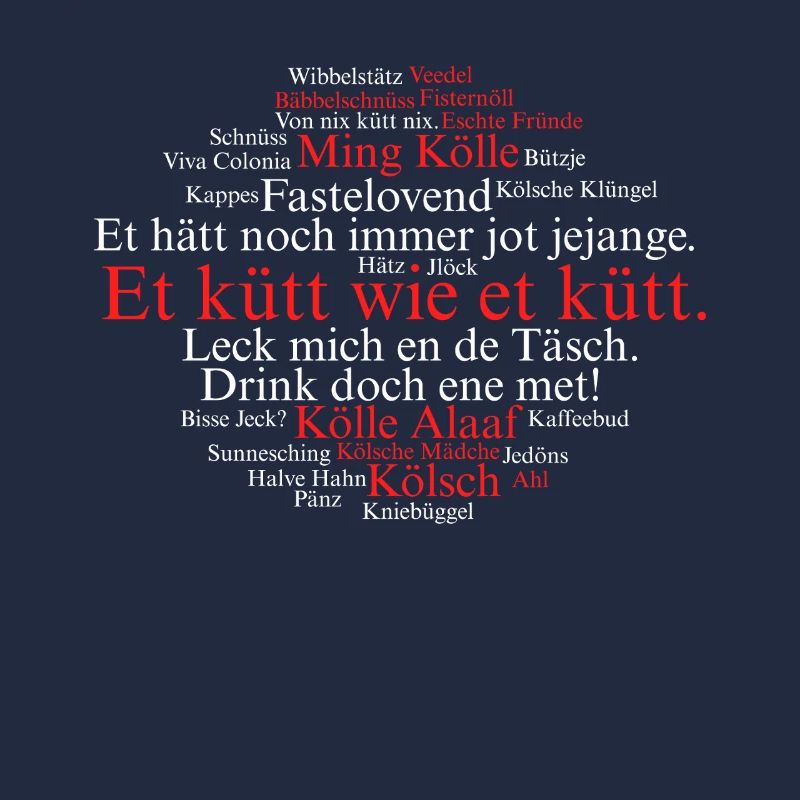 Cologne Kölsch Nuage de mots Carnaval de Cologne Alaaf Kölle