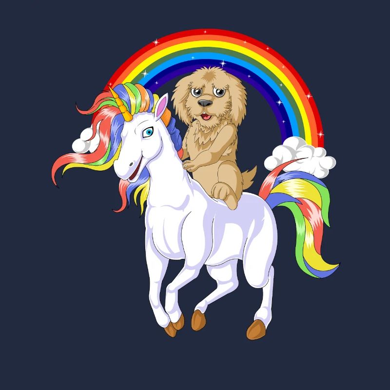 GoldenDoodle Reiten Einhorn