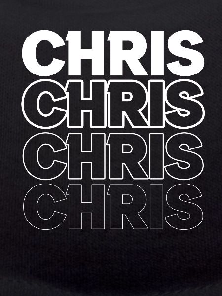 Double lettering design Chris