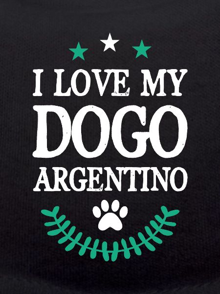 Argentine Dog Love Statement Design