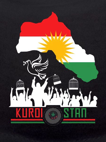 Drapeaux kurdes avec Kurdistan Kurde