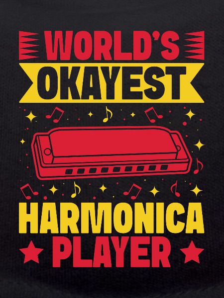 Funny Harmonica Player Okayest Harmonica