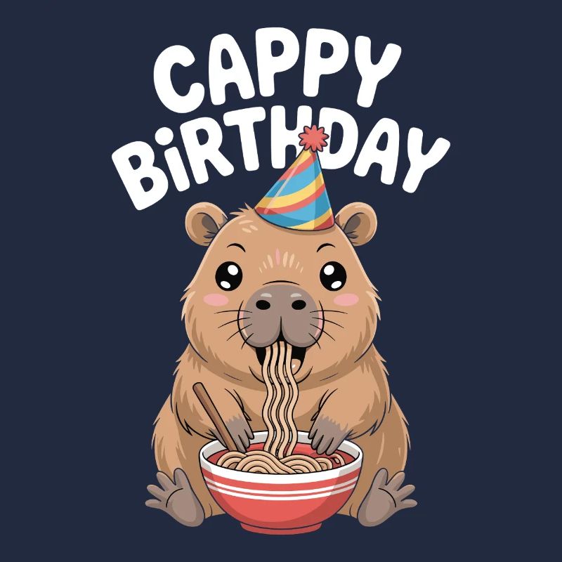 Capybara Ramen Capy Birthday Cappy Birthday