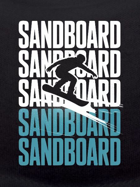 Retro Sandboarder Summer Sandboarding