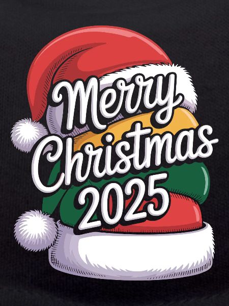 Christbaumhut mit Weihnachtsgruß 2025