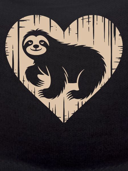 Cute Sloth Heart Design