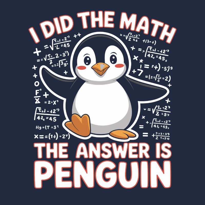 I Did The Math The Answer Is Penguin