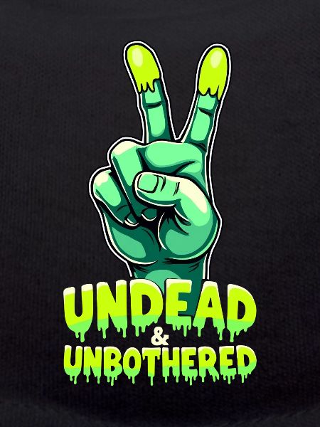 Undead and Unbothered Peace-Zeichen Zombie