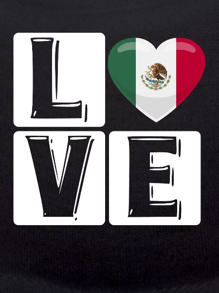 Love Mexico Heart