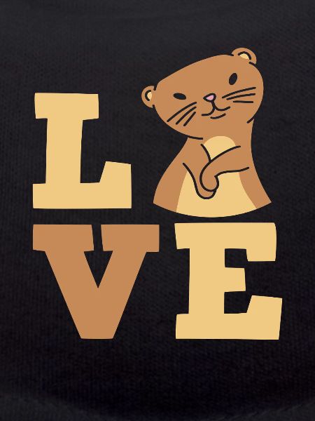 Seeotter Cartoon Liebe
