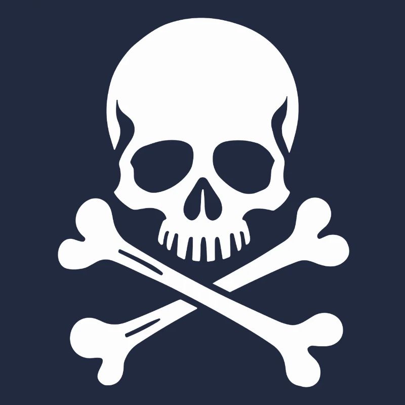 Crâne Jolly Roger classique