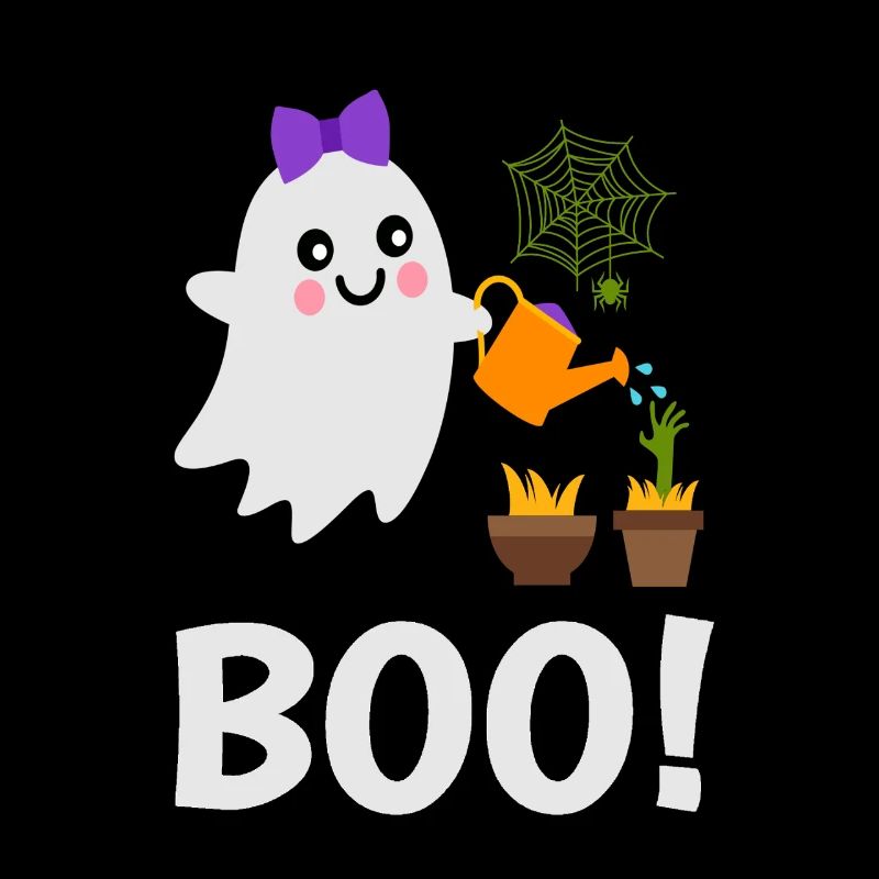 Cute Ghost Boo! Water the ghost plants