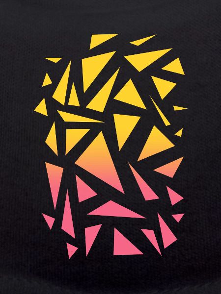 Triangle Pattern - Yellow Red