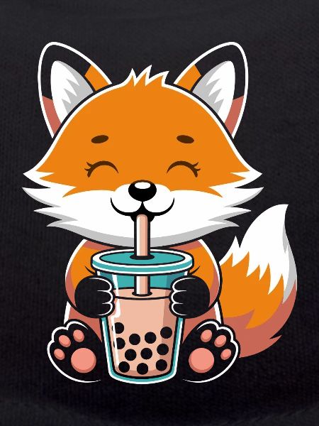 Kawaii Bubble Tee Fuchs Boba Tee