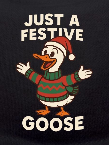 Just A Festive Christmas Goose
