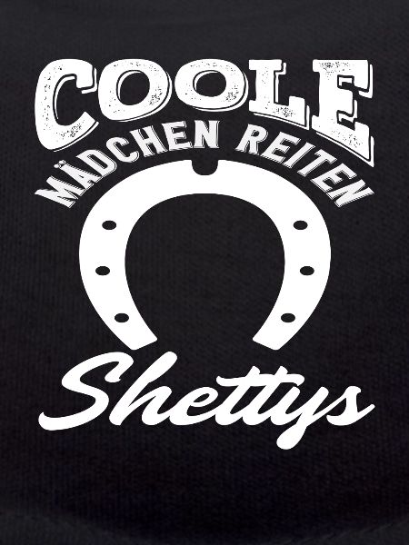 Coole Mädchen Reiten Shettys Pferdemädchen Reiten