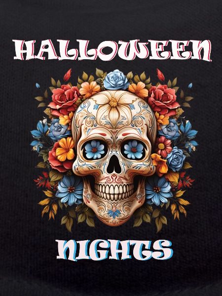 Halloween Skull Sugar Design