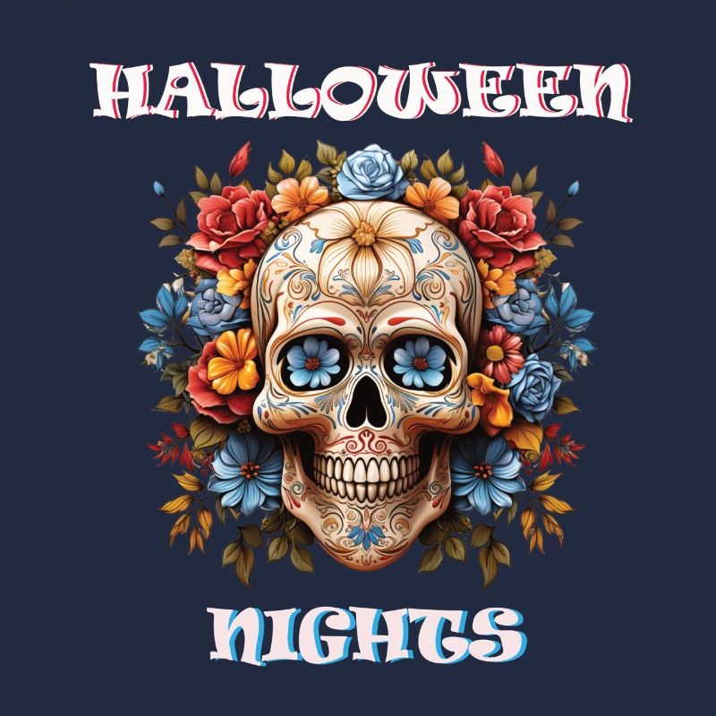 Halloween Skull Sugar Design