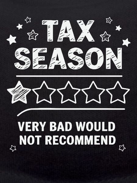 Tax Season - 1 Stern Bewertung Design