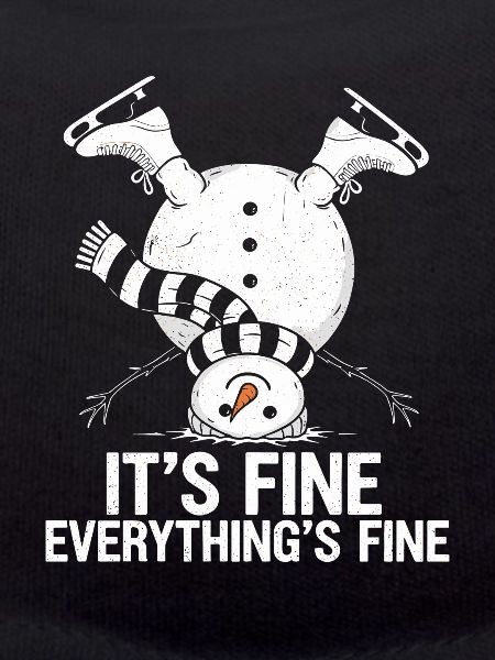 Upside-Down Snowman Saying