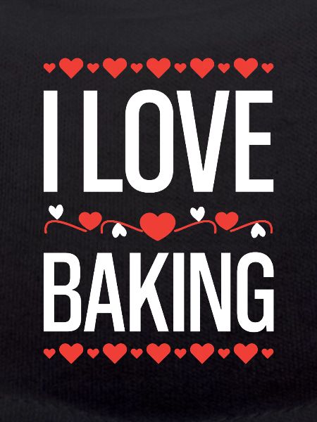 I Love Baking Hearts