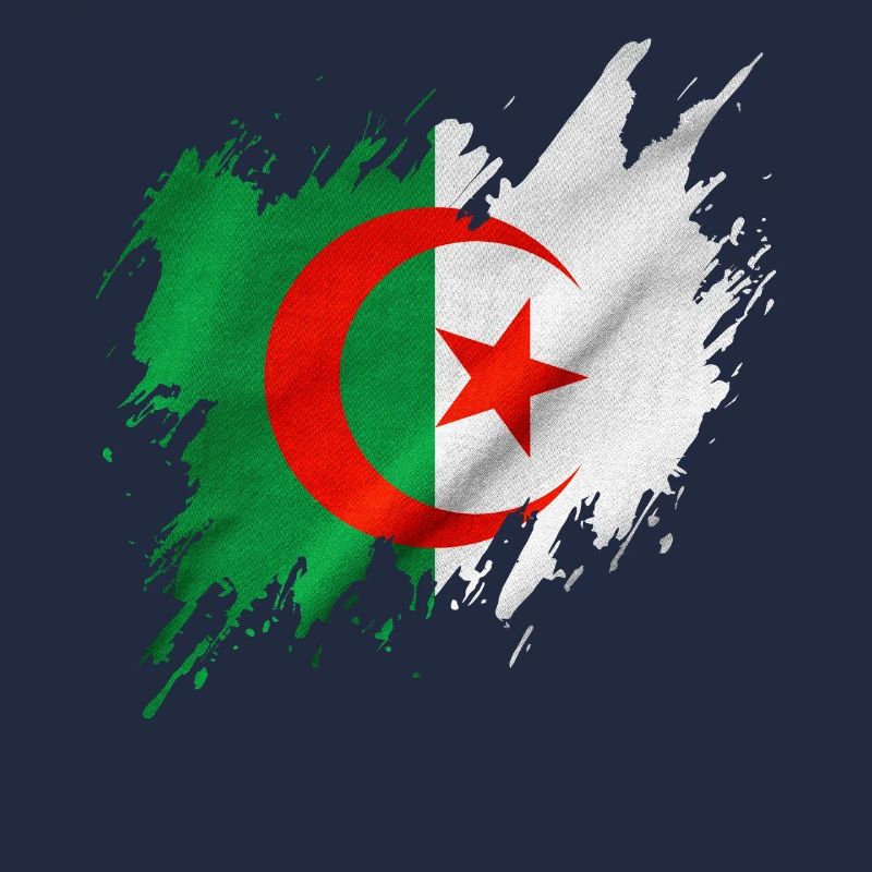 Drapeau de l’Algérie, style déchiré