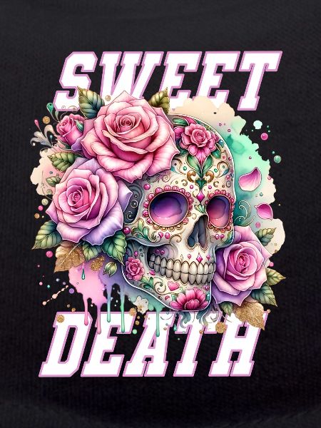 Flowers Skull Beauty Bloom