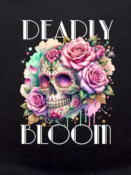 Flowers Skull Beauty Bloom