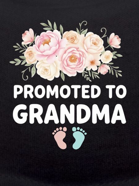 Expectant granny loading future grandmother