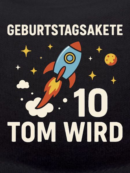 Birthday Rocket 10th Birthday