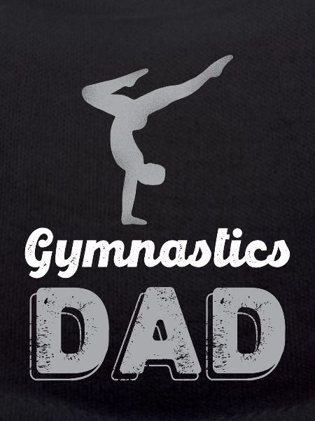 Gymnastics Dad Silhouette Design