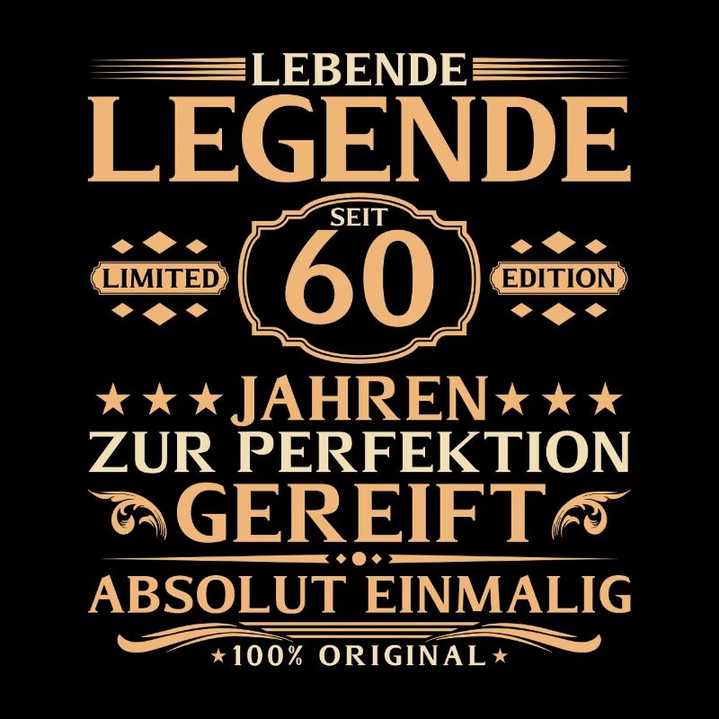 60th Birthday - Living Legend for 60 Years