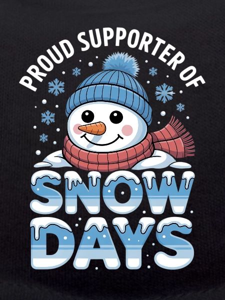 Snow Days Snowman Pride Tee