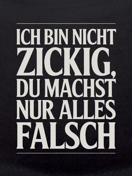 Ich bin nicht Spruch